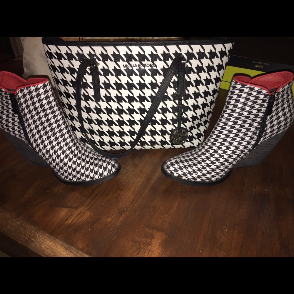Michael kors purse houndstooth
